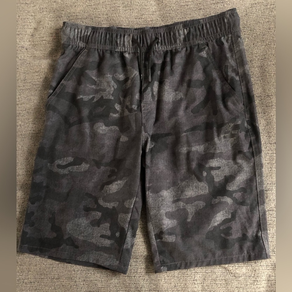 Timberland Camo Swim Trunks Boys Size Large 14/16